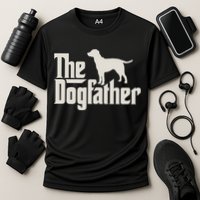 The Dogfather Labrador Funny Dog Owner Cooling Performance Crew T-Shirt
