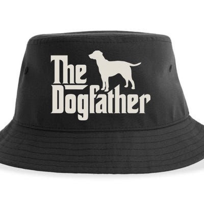 The Dogfather Labrador Funny Dog Owner Sustainable Bucket Hat