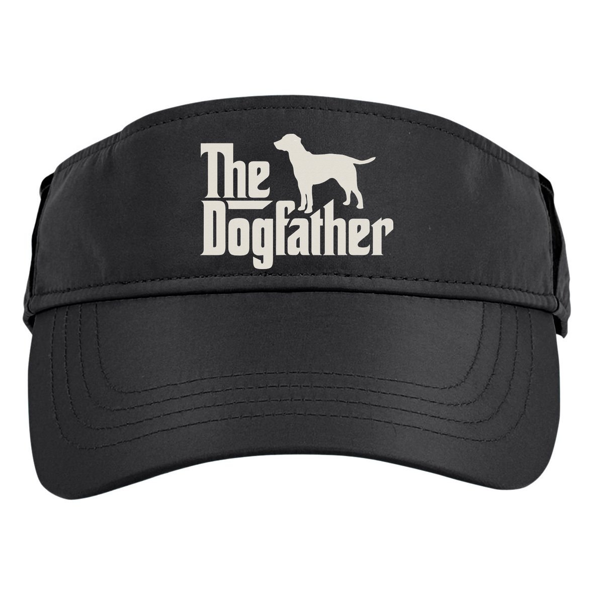 The Dogfather Labrador Funny Dog Owner Adult Drive Performance Visor
