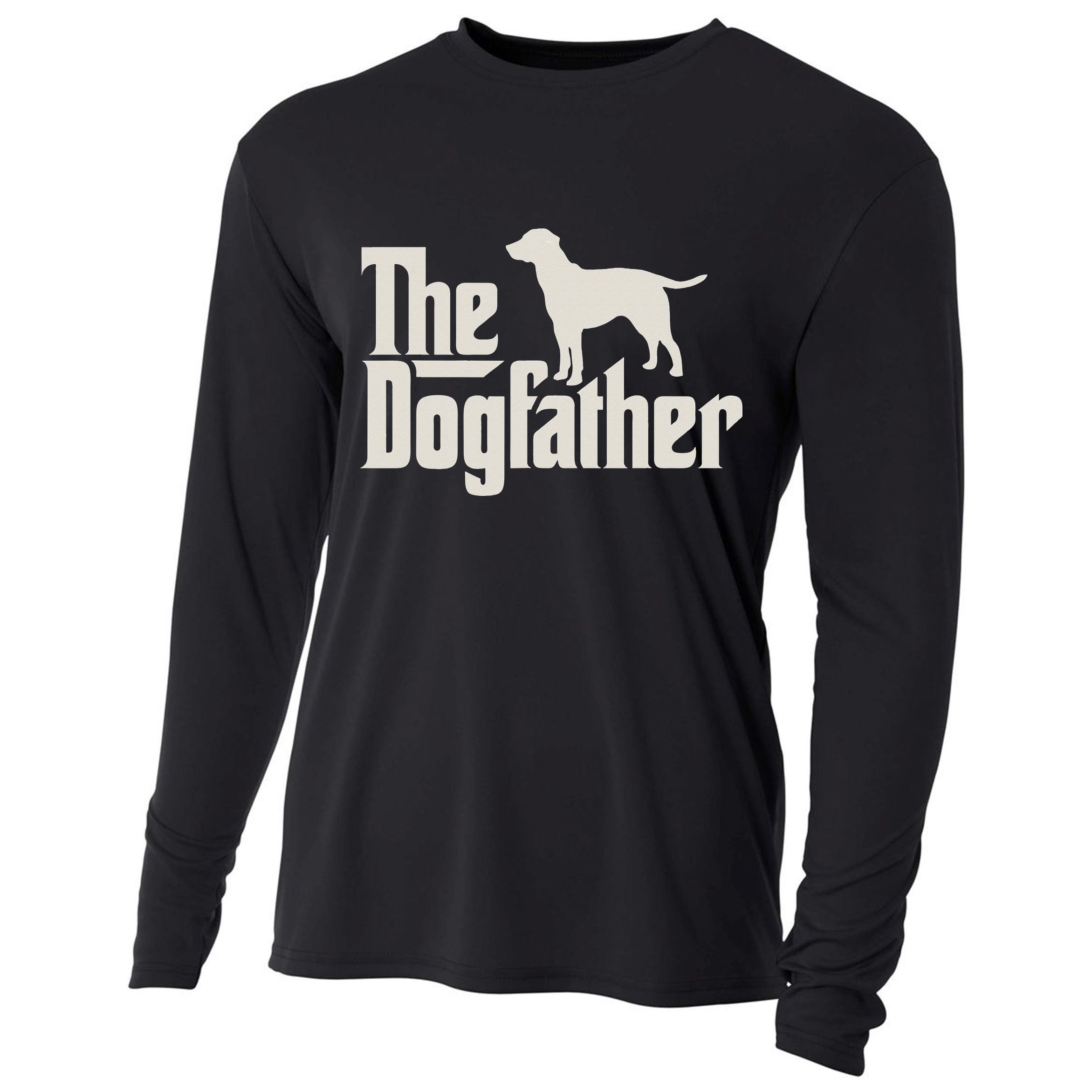 The Dogfather Labrador Funny Dog Owner Cooling Performance Long Sleeve Crew