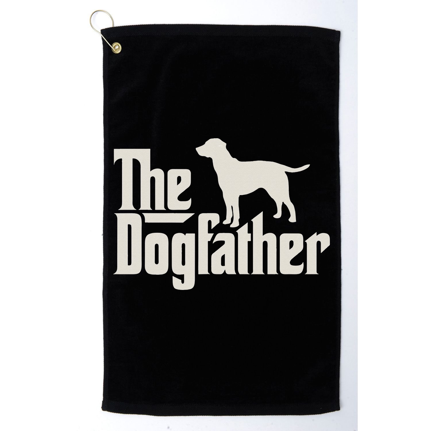 The Dogfather Labrador Funny Dog Owner Golf Towel