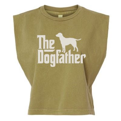 The Dogfather Labrador Funny Dog Owner Garment-Dyed Women's Muscle Tee