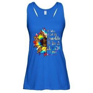 Tie Dye Lunch Lady Teacher Sunflower Leopard Back To School Ladies Essential Flowy Tank