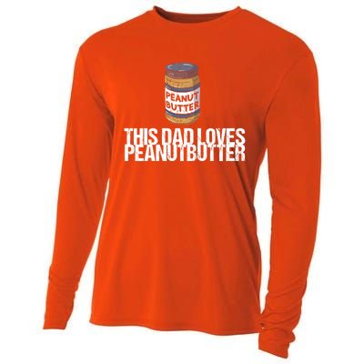 This Dad Loves Peanut Butter Daddy Meaningful Gift Cooling Performance Long Sleeve Crew