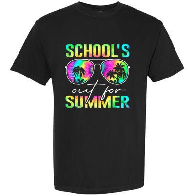 Tie Dye Last Day Of School Schools Out For Summer Teacher Garment-Dyed Heavyweight T-Shirt