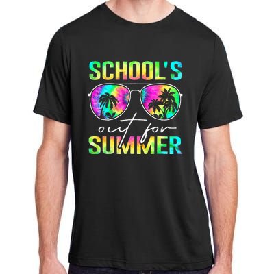 Tie Dye Last Day Of School Schools Out For Summer Teacher Adult ChromaSoft Performance T-Shirt