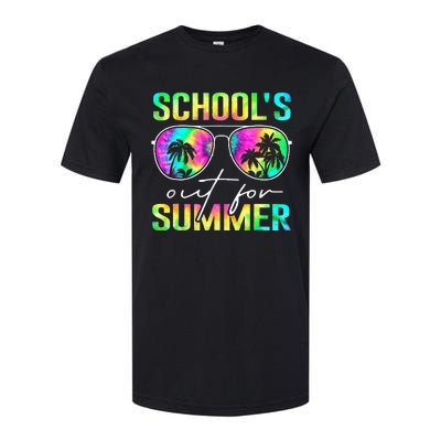 Tie Dye Last Day Of School Schools Out For Summer Teacher Softstyle CVC T-Shirt