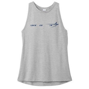 Tweet Davidson Locked In Lockheed Martin Ladies PosiCharge Tri-Blend Wicking Tank