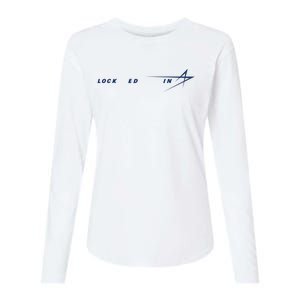 Tweet Davidson Locked In Lockheed Martin Womens Cotton Relaxed Long Sleeve T-Shirt