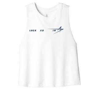 Tweet Davidson Locked In Lockheed Martin Women's Racerback Cropped Tank