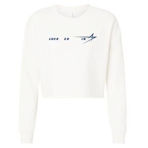 Tweet Davidson Locked In Lockheed Martin Cropped Pullover Crew