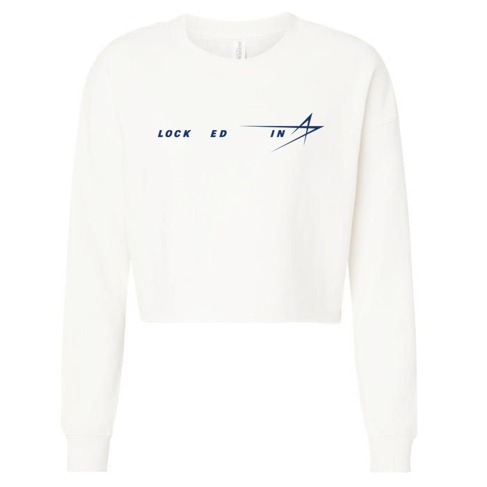 Tweet Davidson Locked In Lockheed Martin Cropped Pullover Crew