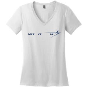 Tweet Davidson Locked In Lockheed Martin Women's V-Neck T-Shirt