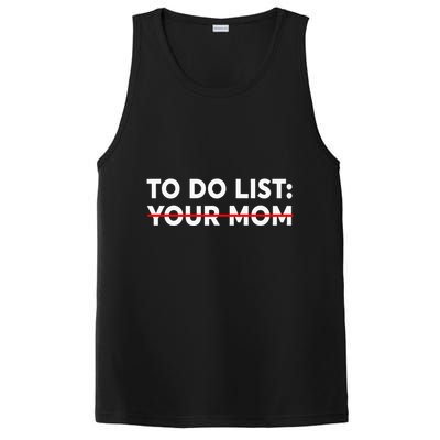To Do List Your Mom Funny Trash Talk PosiCharge Competitor Tank