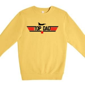 Top Dad Logo Father's Day Premium Crewneck Sweatshirt