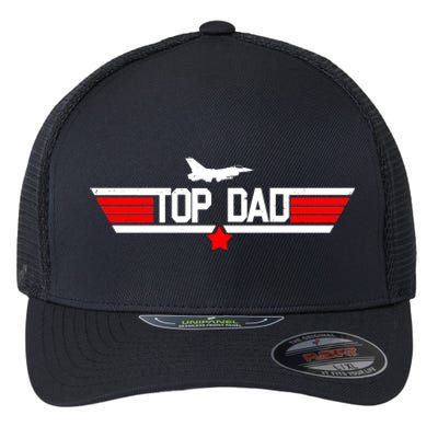 Top Dad Logo Father's Day Flexfit Unipanel Trucker Cap