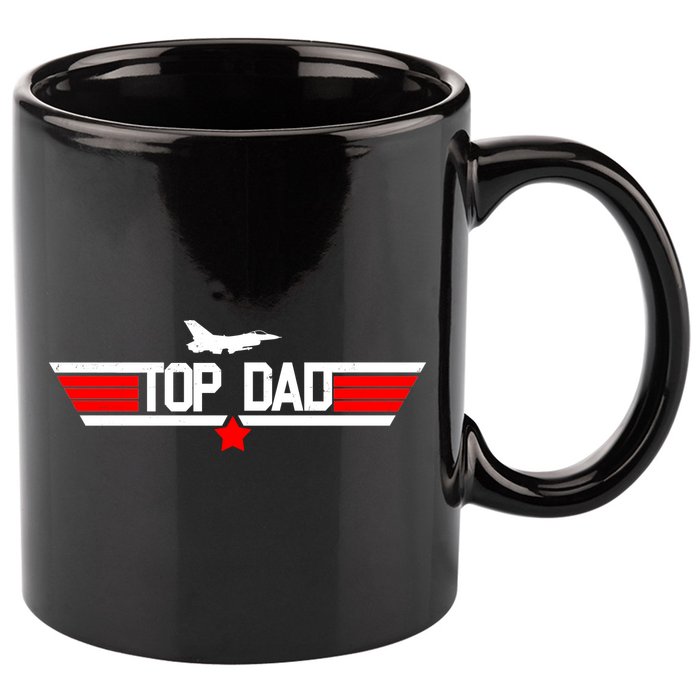 Top Dad Logo Father's Day 11oz C Handle Ceramic Mug