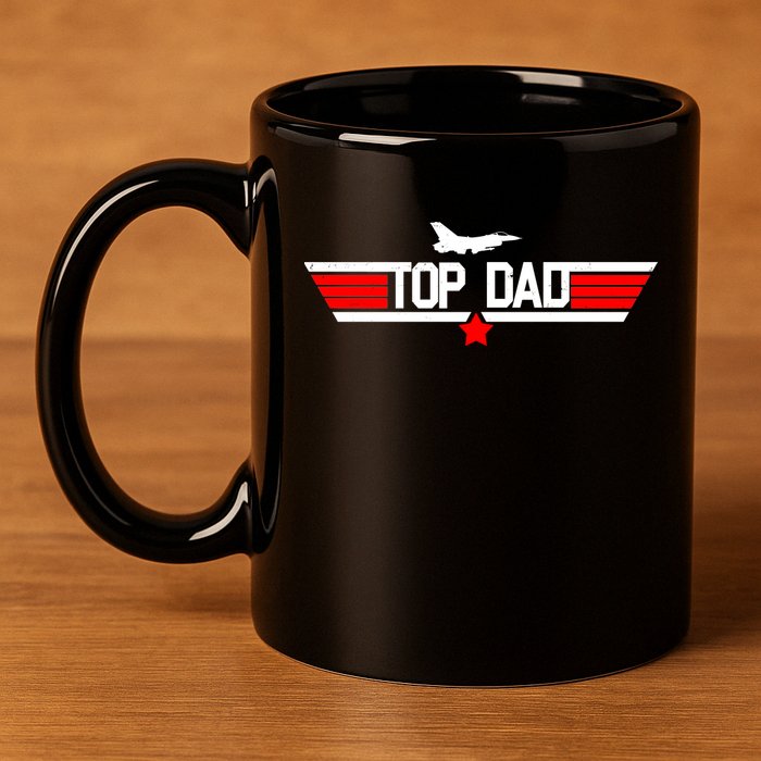 Top Dad Logo Father's Day 11oz C Handle Ceramic Mug