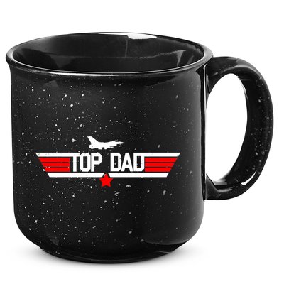 Top Dad Logo Father's Day 15oz Campfire Ceramic Mug