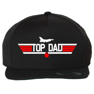 Top Dad Logo Father's Day Wool Snapback Cap