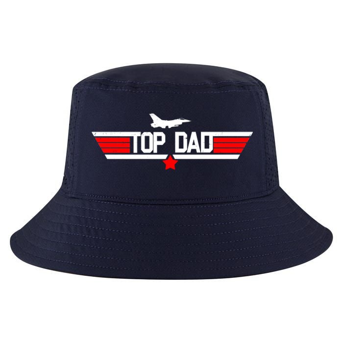 Top Dad Logo Father's Day Cool Comfort Performance Bucket Hat