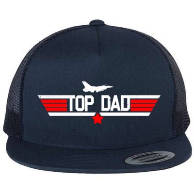 Top Dad Logo Father's Day Flat Bill Trucker Hat