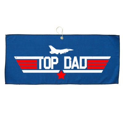 Top Dad Logo Father's Day Large Microfiber Waffle Golf Towel