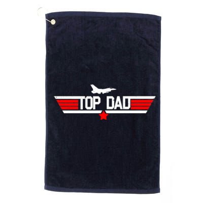 Top Dad Logo Father's Day Platinum Collection Golf Towel