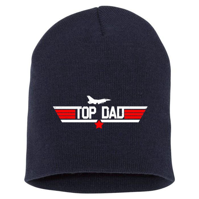 Top Dad Logo Father's Day Short Acrylic Beanie