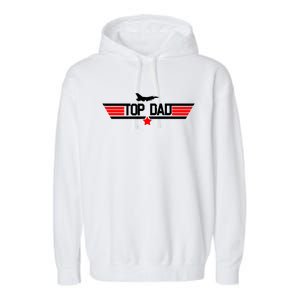 Top Dad Logo Father's Day Garment-Dyed Fleece Hoodie