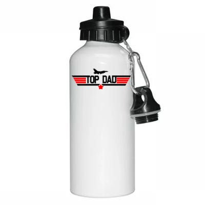 Top Dad Logo Father's Day Aluminum Water Bottle