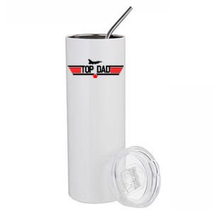 Top Dad Logo Father's Day Stainless Steel Tumbler