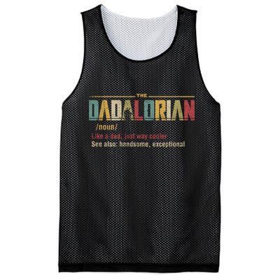 The Dadalorian Like A Dad Funny Defined This Is The Way Mesh Reversible Basketball Jersey Tank