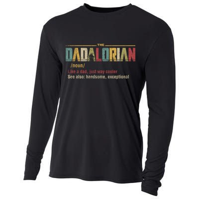The Dadalorian Like A Dad Funny Defined This Is The Way Cooling Performance Long Sleeve Crew