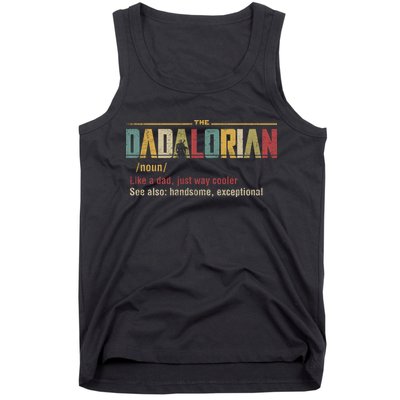 The Dadalorian Like A Dad Funny Defined This Is The Way Tank Top