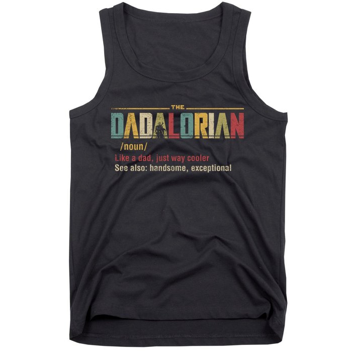 The Dadalorian Like A Dad Funny Defined This Is The Way Tank Top