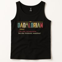 The Dadalorian Like A Dad Funny Defined This Is The Way Tank Top