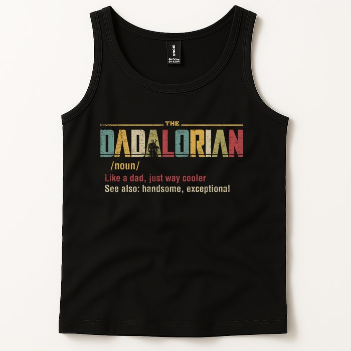The Dadalorian Like A Dad Funny Defined This Is The Way Tank Top