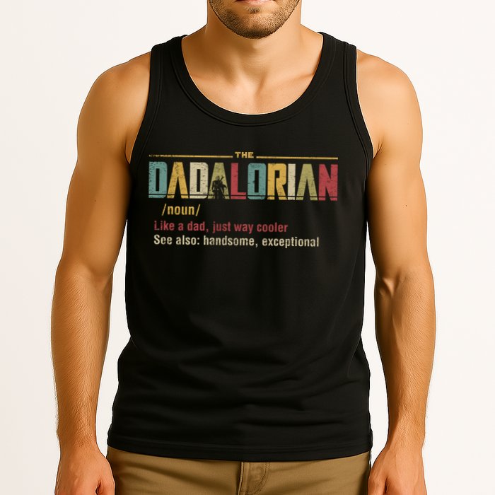 The Dadalorian Like A Dad Funny Defined This Is The Way Tank Top