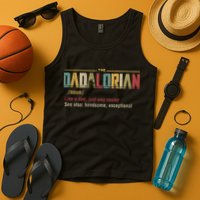 The Dadalorian Like A Dad Funny Defined This Is The Way Tank Top
