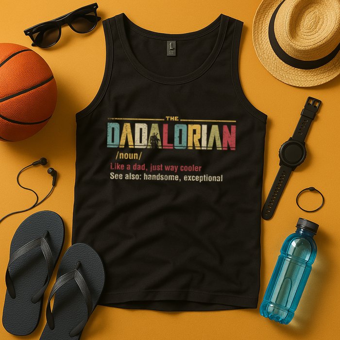The Dadalorian Like A Dad Funny Defined This Is The Way Tank Top