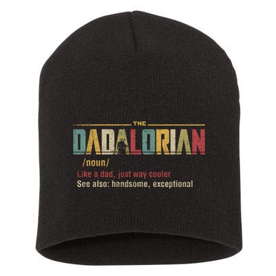 The Dadalorian Like A Dad Funny Defined This Is The Way Short Acrylic Beanie