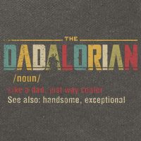 The Dadalorian Like A Dad Funny Defined This Is The Way Cotton Canvas Backpack