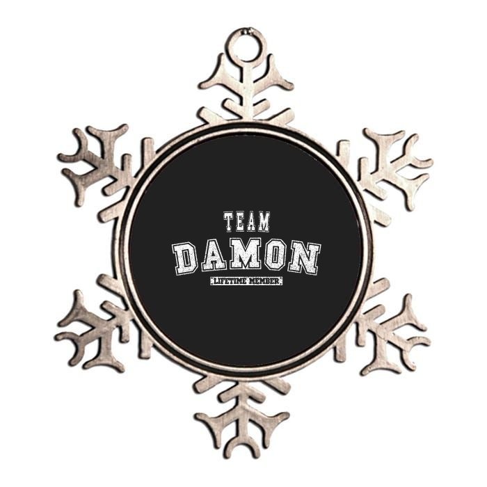 Team Damon Lifetime Member Family Last Name Metallic Star Ornament