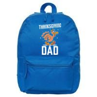 Thanksgiving Dad Lover Cute Family Turkeys Thanksgiving Gift 16 in Basic Backpack