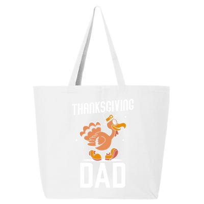 Thanksgiving Dad Lover Cute Family Turkeys Thanksgiving Gift 25L Jumbo Tote