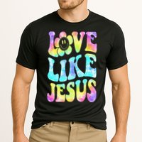 Tie Dye Love Like Jesus Retro Groovy Christian Religious God Cooling Performance Crew T-Shirt
