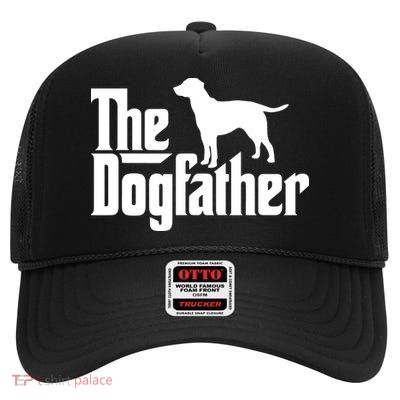 The Dogfather Labrador Funny Dog Owner High Crown Mesh Back Trucker Hat