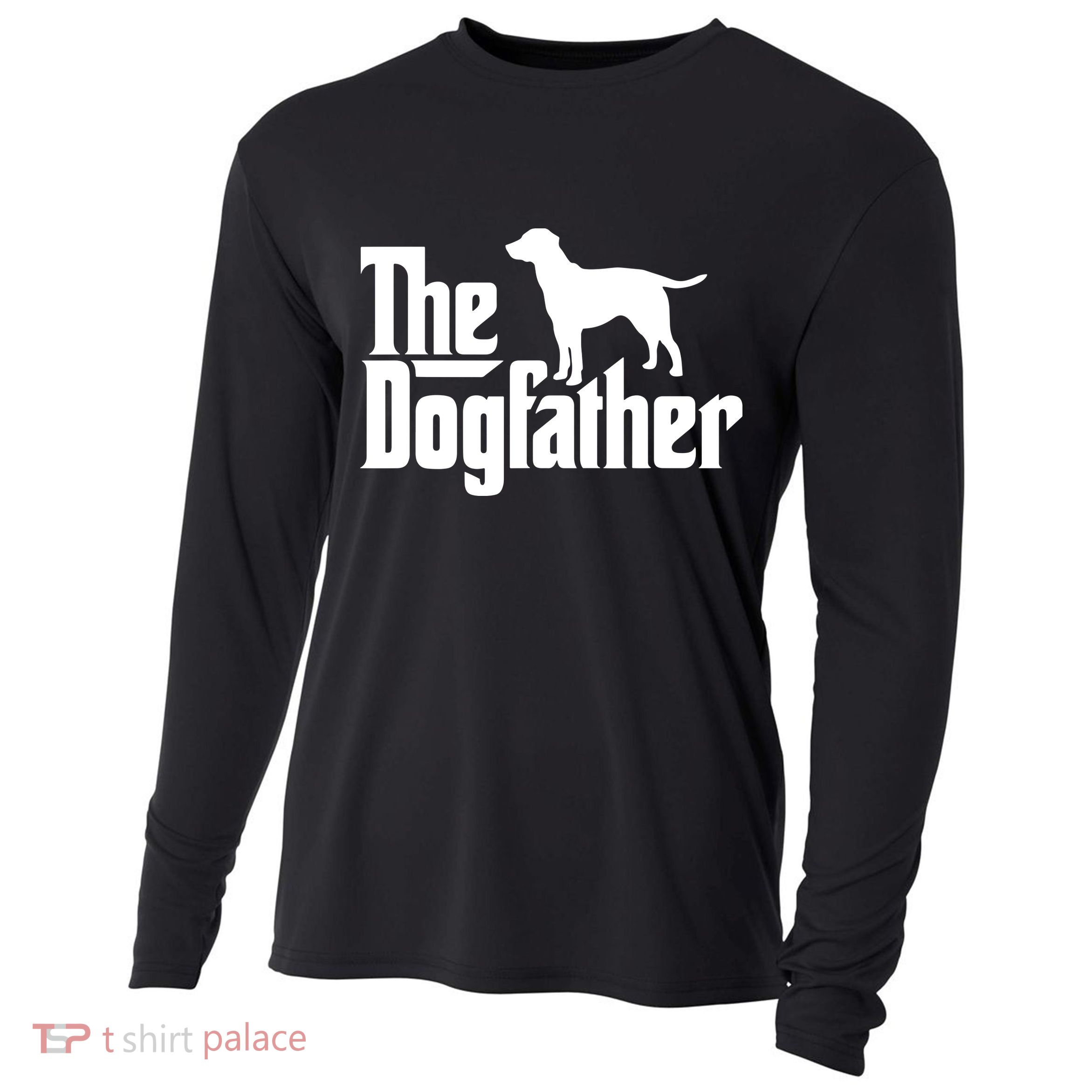 The Dogfather Labrador Funny Dog Owner Cooling Performance Long Sleeve Crew