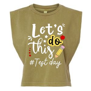 Test Day Lets Do This Teacher Life Student Garment-Dyed Women's Muscle Tee